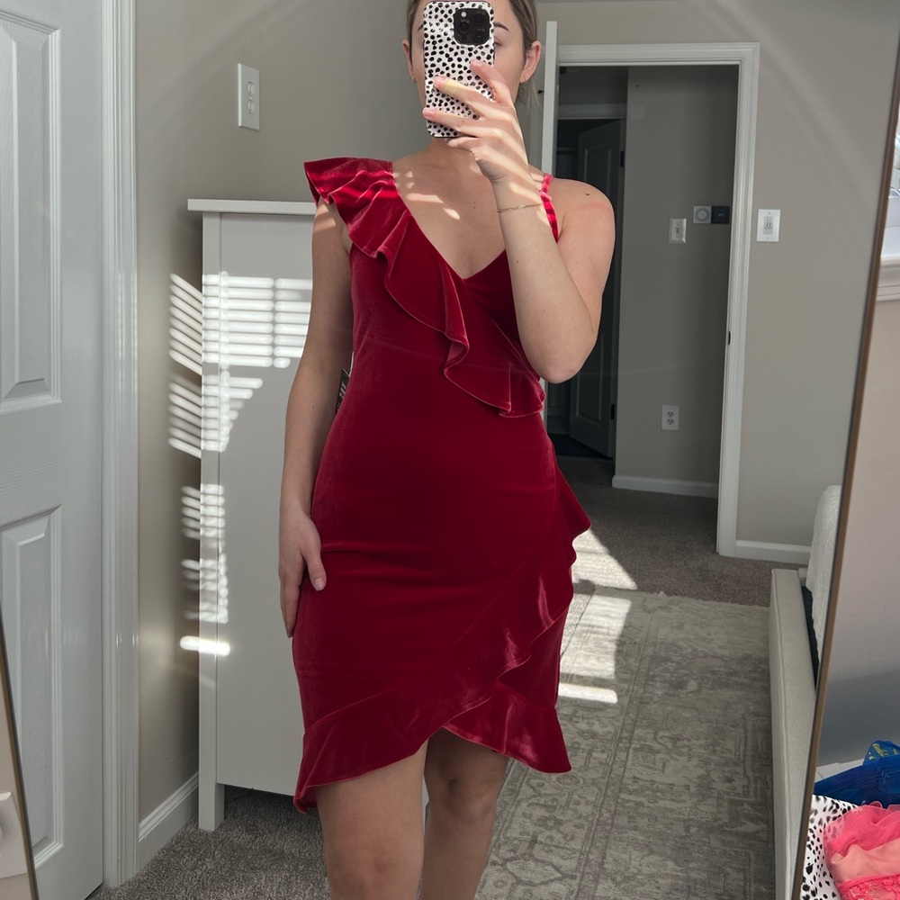 Red Velvet Dress